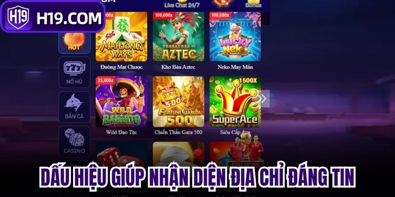 Dấu hiệu quan trọng giúp nhận diện địa chỉ đáng tin